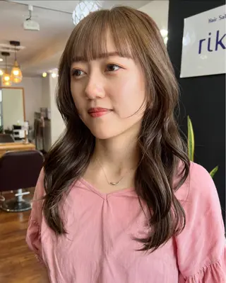 ロング 韓国ヘア 🎀華澄のヘアスタイル