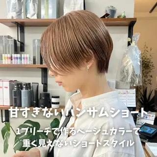 ショート カラー 初めてのショート お任せください✂️のヘアスタイル