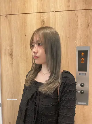 カラー tsuki /天王寺 /カラー/ボブカットのヘアスタイル