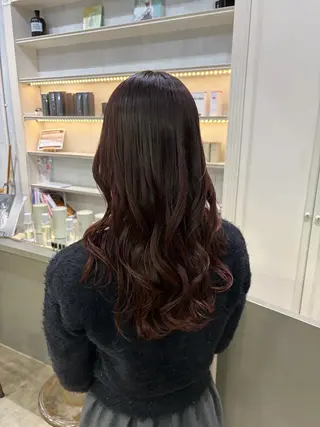 セミロング カラー 髪質改善特化🥣🫧 天神美容室のヘアスタイル