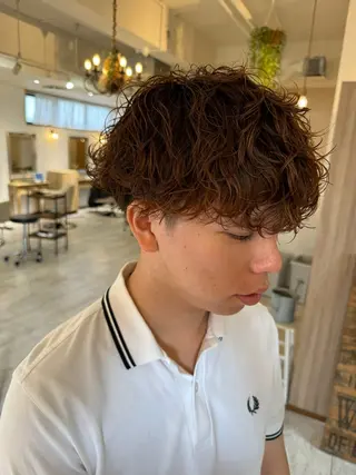 パーマ メンズ 仲井 康己のヘアスタイル