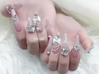 ネイル K.bi_nail ネイル長さ出し専門店のネイルデザイン