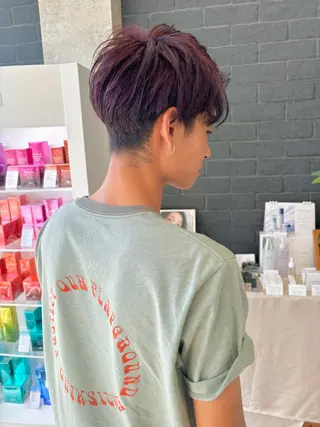 ミディアム カラー ヤマグチ ユキナのヘアスタイル