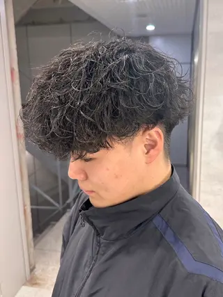 ショート パーマ メンズ 【メンズサロン】 BLUCK 横浜のヘアスタイル