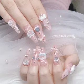 ネイル HANA 長さだしのネイルデザイン