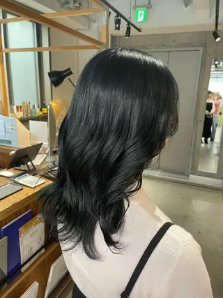 セミロング カラー CEINE loq ‪🍒なつきのヘアスタイル