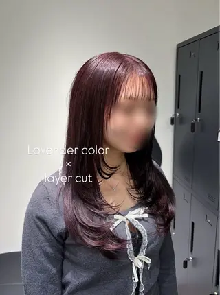 セミロング カラー limitみづき🌙 パーマのヘアスタイル