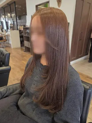 ロング カラー 関口 友菜のヘアスタイル
