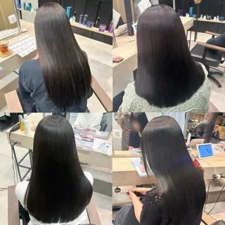 ロング rio¦ブラウン¦暗 髪¦縮毛矯正🌙のヘアスタイル