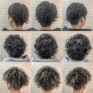 ショート カラー パーマ メンズ 看板犬がお出迎え◎ 初めてでも安心◎のヘアスタイル