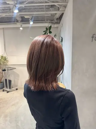 セミロング 新宿/顔周りカット +レイヤー＝しずく♩のヘアスタイル