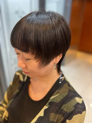ショート 大川 愛未のヘアスタイル