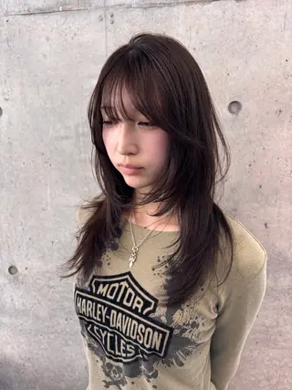 セミロング yuuna/ ハッシュカット🎀のヘアスタイル