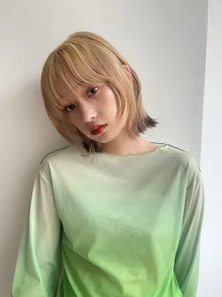 ショート カラー ヘアアレンジ 💛似合わせカット カラー💛 amiのヘアスタイル