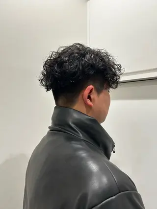 パーマ メンズ 無料カットカラー／ モデル募集💈市川春のヘアスタイル
