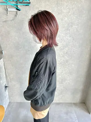 ミディアム カラー 一ノ瀬 暁のヘアスタイル
