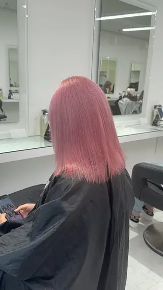 セミロング カラー ブリーチ無し透明感 🕊AZUSAのヘアスタイル