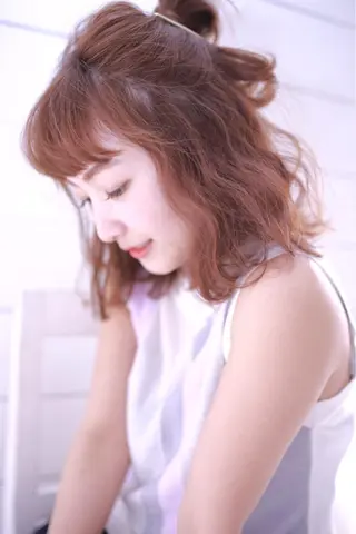 ミディアム ヘアアレンジ 💓永坂　美由紀💓 Aujuaソムリエのヘアスタイル
