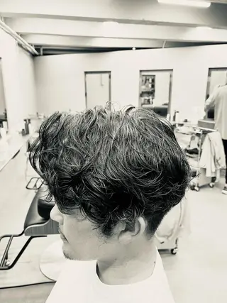 ショート パーマ メンズ 池袋メンズパーマ フェード純平のヘアスタイル