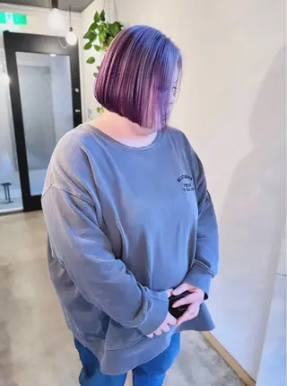 ミディアム カラー ノサカ ミワコのヘアスタイル