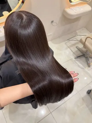 セミロング Chihiro♡ 柔らか韓国レイヤーのヘアスタイル