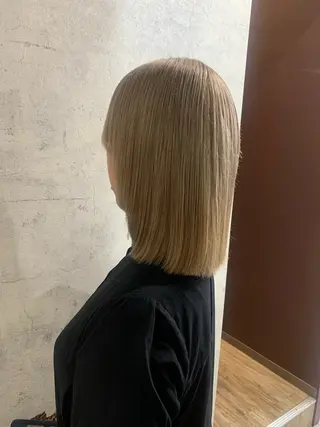 カラー 酸性ストレート 髪質改善のヘアスタイル