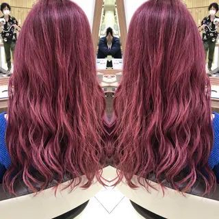 セミロング カラー 韓国レイヤー×透明感 カラー/山崎一輝のヘアスタイル