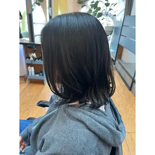 ミディアム カラー Lagom なかだのヘアスタイル