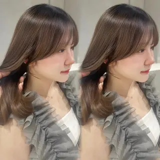 ロング 韓国レイヤー×髪質 改善︎💕︎あかねのヘアスタイル