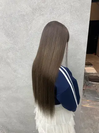 ロング カラー ヘアアレンジ 神戸三宮ダメージレス ブリーチ特化 麟太郎のヘアスタイル