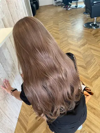 ロング カラー ブリーチ特化 梅田本多翔のヘアスタイル