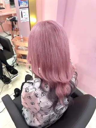 ロング カラー ヘアアレンジ ブリーチ指名 No.1🦋KOKIのヘアスタイル