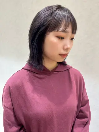 ミディアム カラー ヘアアレンジ レイヤー/インナー カラー🦋ルイのヘアスタイル