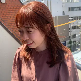 ロング カラー パーマ ヘアアレンジ メンズ キッズ ネイル マツエク・マツパ 女性専用サロン梅田 髪質改善カラーakiのヘアスタイル