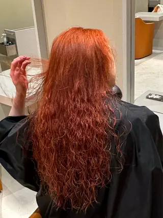 ロング カラー パーマ 🎀オイダイラ モモカ🎀のヘアスタイル