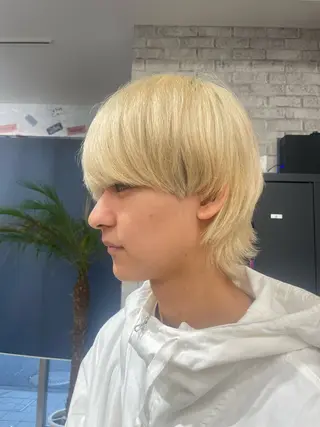 ショート カラー メンズ MOMO艶髪 🩵モテカラーのヘアスタイル