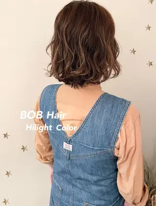 ミディアム カラー 市川 千夏のヘアスタイル