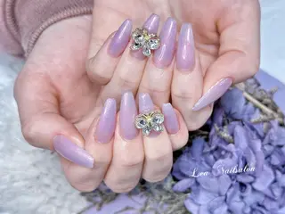 セミロング カラー ネイル Le’a NailSalonのネイルデザイン