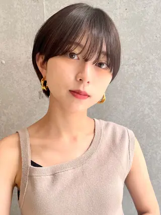 ショート カラー 三鷹で1番ショート ボブをカットする新谷のヘアスタイル