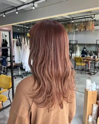 ミディアム カラー 豊中駅2分 lilyのヘアスタイル