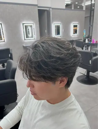 ショート カラー パーマ メンズ メンズ特化 👑YUTAのヘアスタイル