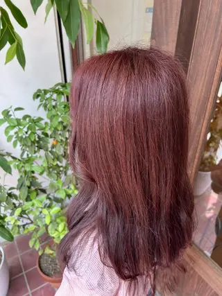 ロング カラー ブリーチカラー🦖 岡部木乃夏のヘアスタイル