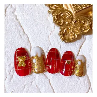 ミディアム ネイル 👑enen style👑のネイルデザイン