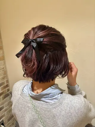 ミディアム ヘアアレンジ Noel .⋆𝜗𝜚のヘアスタイル