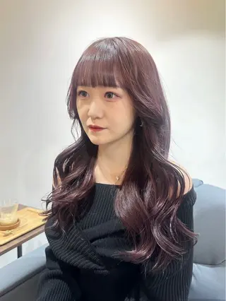 ロング カラー 宮本 紗菜のヘアスタイル