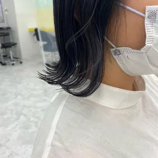 セミロング カラー ヘアアレンジ mai🍑暖色カラー /レイヤー💖のヘアスタイル