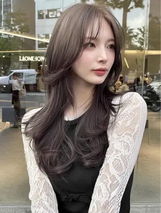 ロング 林 朱里のヘアスタイル