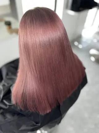 セミロング カラー 香西 智也のヘアスタイル