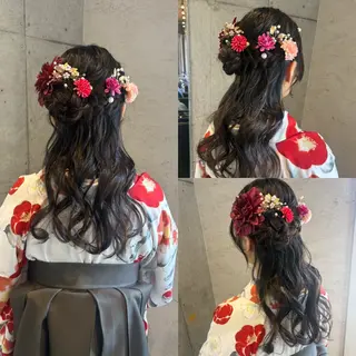 ロング ヘアアレンジ 美髪× ヘアセット✨Araiのヘアスタイル