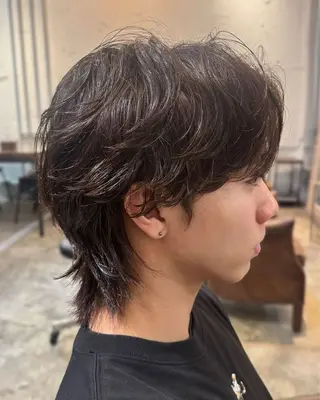 ショート カラー パーマ メンズ メンズカット✨募集中 ✨ちえ✨のヘアスタイル